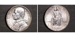 10 Lira Vatikan (1926-) Silber Pope Pius XI (1857 - 1939)
