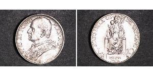 10 Lira Vatican (1926-) Silver Pope Pius XI (1857 - 1939)