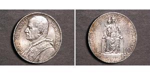 10 Lira Vatican (1926-) Silver Pope Pius XI (1857 - 1939)