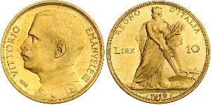 10 Lira 意大利王國 (1861-1946) 金 维托里奥·埃马努埃莱三世 (1869 - 1947)