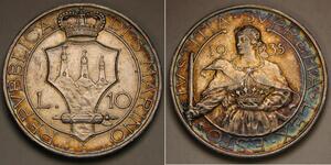 10 Lira 圣马力诺 (301 - ) 銀 