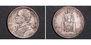 10 Lira 梵蒂冈 銀 庇護十一世