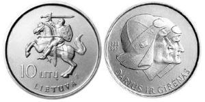 10 Litas Lithuania (1991 - ) Copper/Nickel 