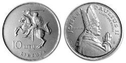 10 Litas Litauen (1991 - ) Kupfer/Nickel 