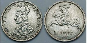10 Litas Litauen (1991 - ) Silber Vytautas