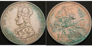 10 Litas Litauen (1991 - ) Silber Vytautas
