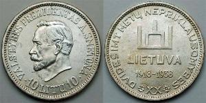 10 Litas 立陶宛 銀 