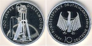 10 Mark Germania Argento 