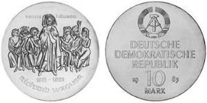 10 Mark Repubblica Democratica Tedesca (1949-1990) Argento 