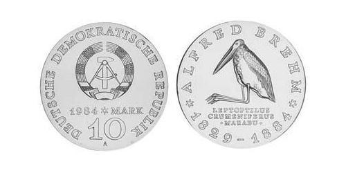 10 Mark Repubblica Democratica Tedesca (1949-1990) Argento 