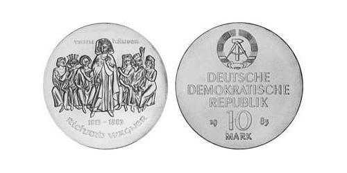 10 Mark Repubblica Democratica Tedesca (1949-1990) Argento 