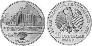 10 Mark Repubblica Federale di Germania (1990 - ) Argento 
