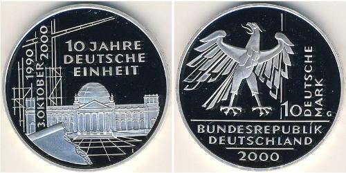 10 Mark Repubblica Federale di Germania (1990 - ) Argento 