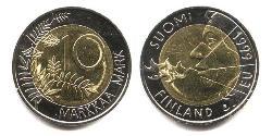10 Mark Finnland (1917 - ) Bimetall 