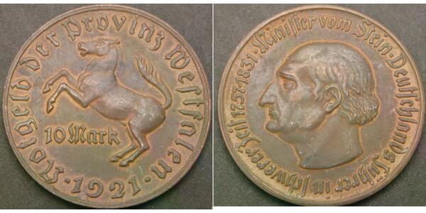 10 Mark Germany Bronze 