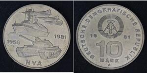 10 Mark German Democratic Republic (1949-1990) Copper/Nickel 