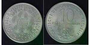 10 Mark German Democratic Republic (1949-1990) Copper/Nickel 