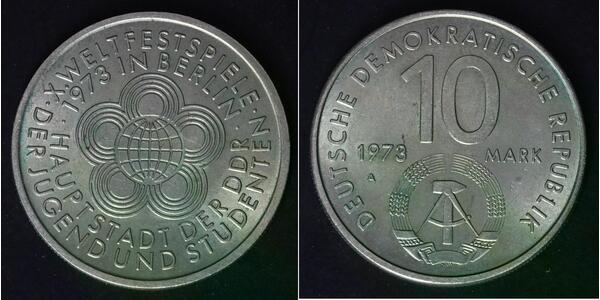 10 Mark German Democratic Republic (1949-1990) Copper/Nickel 