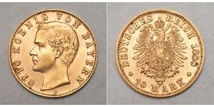 10 Mark Bayern Gold Otto (Bayern)(1848 – 1916)