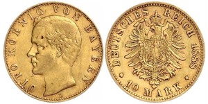 10 Mark Bayern Gold Otto (Bayern)(1848 – 1916)