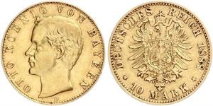 10 Mark Bayern Gold Otto (Bayern)(1848 – 1916)