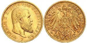 10 Mark Deutsches Kaiserreich (1871-1918) Gold Wilhelm II, German Emperor (1859-1941)