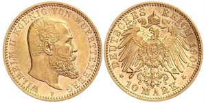 10 Mark Deutsches Kaiserreich (1871-1918) Gold Wilhelm II, German Emperor (1859-1941)