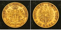 10 Mark Hamburg Gold 