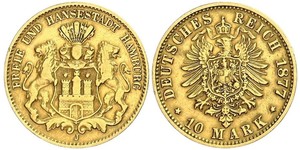 10 Mark Hamburg Gold 