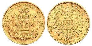 10 Mark Hamburg Gold 