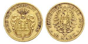 10 Mark Hamburg Gold 