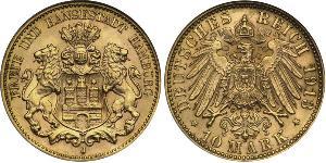 10 Mark Hamburg Gold 
