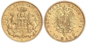 10 Mark Hamburg Gold 