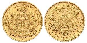 10 Mark Hamburg Gold 