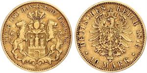 10 Mark Hamburg Gold 