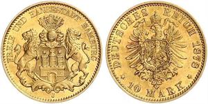 10 Mark Hamburg Gold 