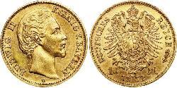10 Mark Kingdom of Bavaria (1806 - 1918) Gold Ludwig I of Bavaria (1786 – 1868)