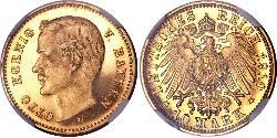 10 Mark Kingdom of Bavaria (1806 - 1918) Gold Otto of Bavaria (1848 – 1916)