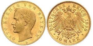 10 Mark Kingdom of Bavaria (1806 - 1918) Gold Otto of Bavaria (1848 – 1916)