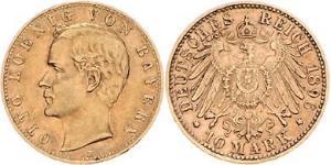 10 Mark Kingdom of Bavaria (1806 - 1918) Gold Otto of Bavaria (1848 – 1916)