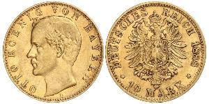 10 Mark Kingdom of Bavaria (1806 - 1918) Gold Otto of Bavaria (1848 – 1916)