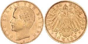 10 Mark Kingdom of Bavaria (1806 - 1918) Gold Otto of Bavaria (1848 – 1916)