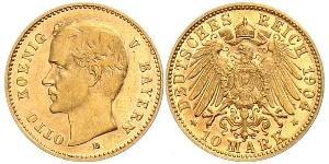 10 Mark Kingdom of Bavaria (1806 - 1918) Gold Otto of Bavaria (1848 – 1916)