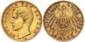 10 Mark Kingdom of Bavaria (1806 - 1918) Gold Otto of Bavaria (1848 – 1916)