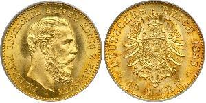 10 Mark Kingdom of Prussia (1701-1918) Gold Frederick William III of Prussia (1770 -1840)