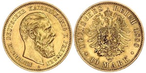 10 Mark Kingdom of Prussia (1701-1918) Gold Frederick William III of Prussia (1770 -1840)