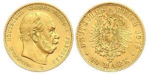 10 Mark Kingdom of Prussia (1701-1918) Gold Wilhelm I, German Emperor (1797-1888)