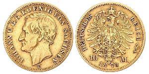 10 Mark Kingdom of Saxony (1806 - 1918) Gold 