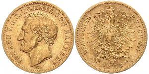 10 Mark Kingdom of Saxony (1806 - 1918) Gold 