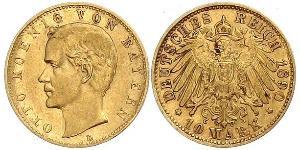 10 Mark Königreich Bayern (1806 - 1918) Gold Otto (Bayern)(1848 – 1916)